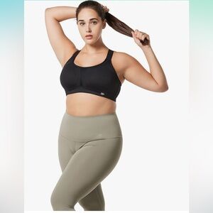 NWOT Yvette Sports Bras for Women, Adjustable Criss-Cross Back 5XL